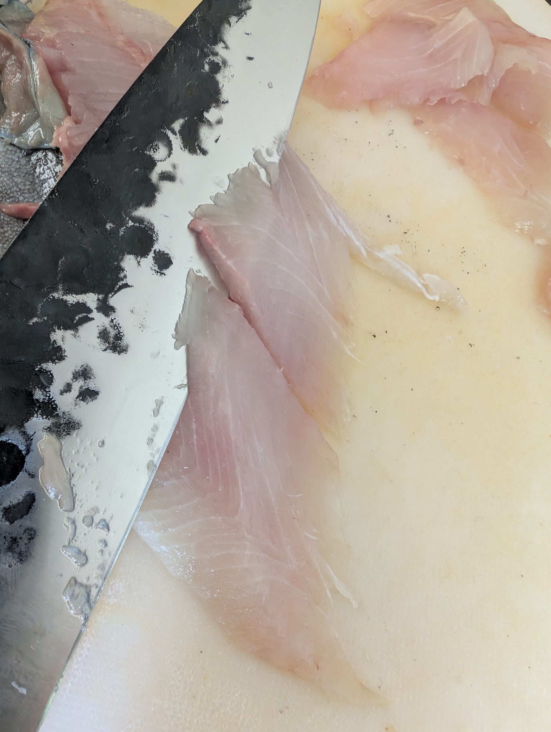 Zeebaars snijden voor crudo recept stap voor stap