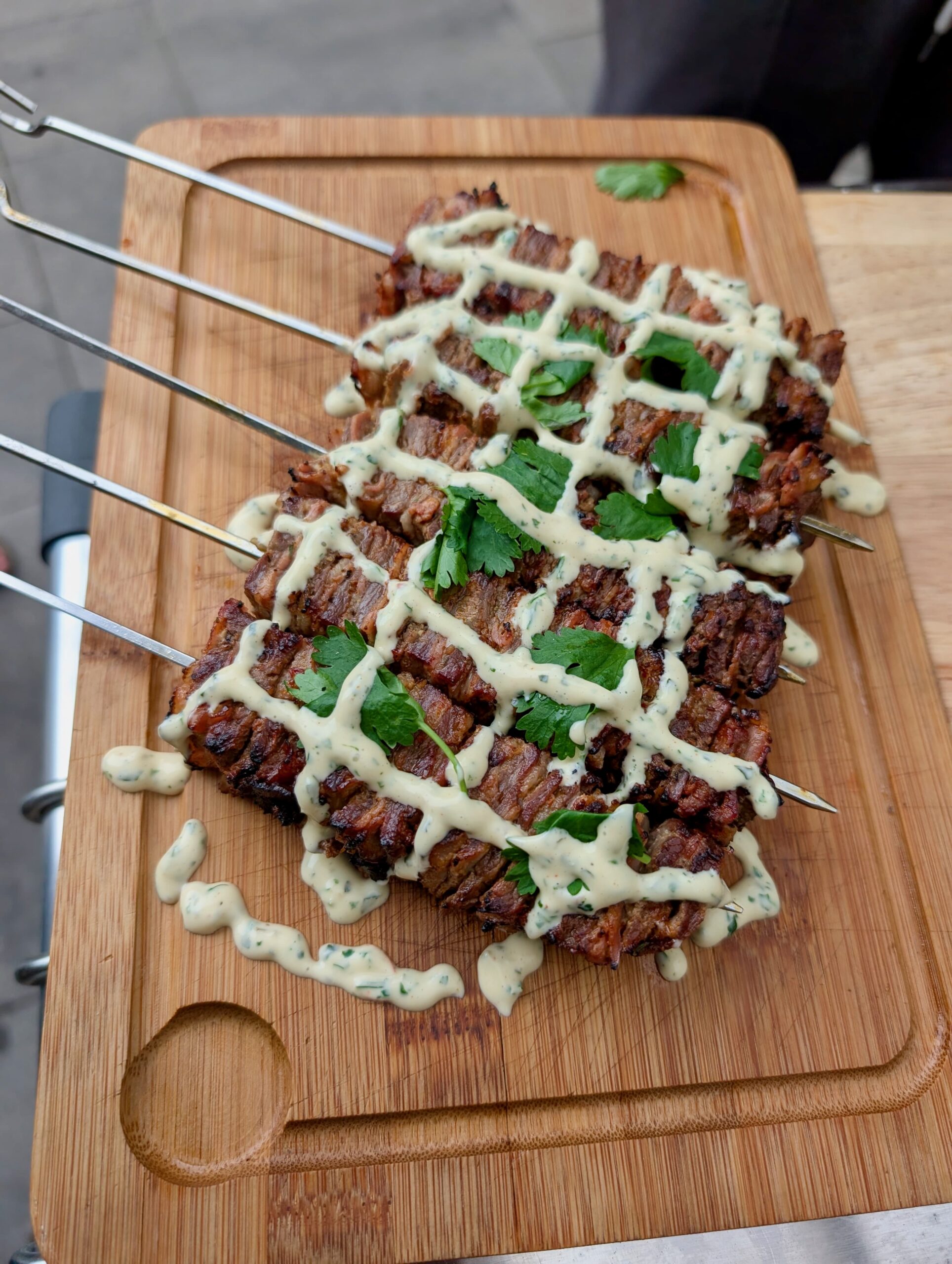 Italiaanse gelaagde vleesspies