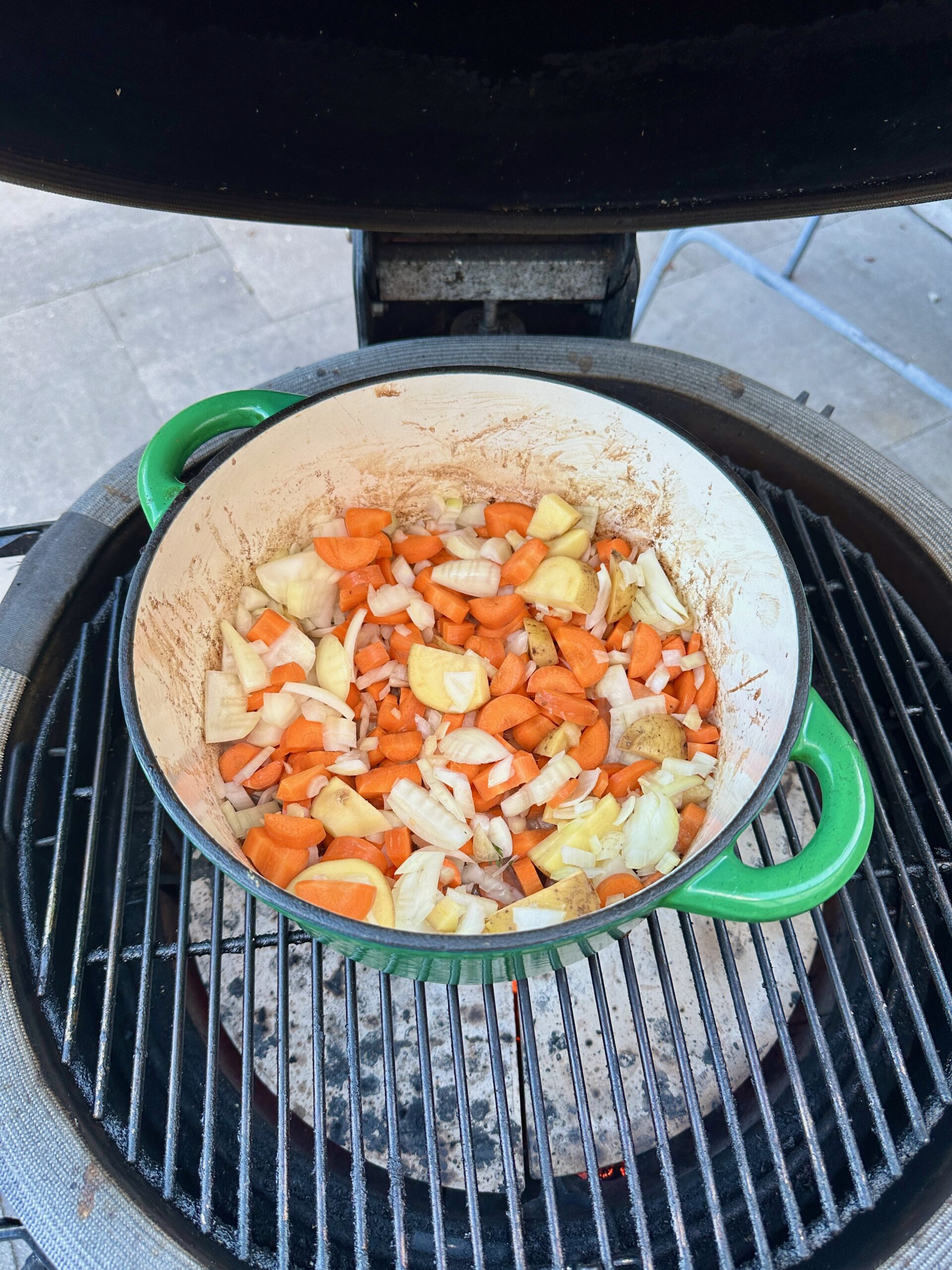 uien wortels aardappelen fruiten voor stoofvlees recept