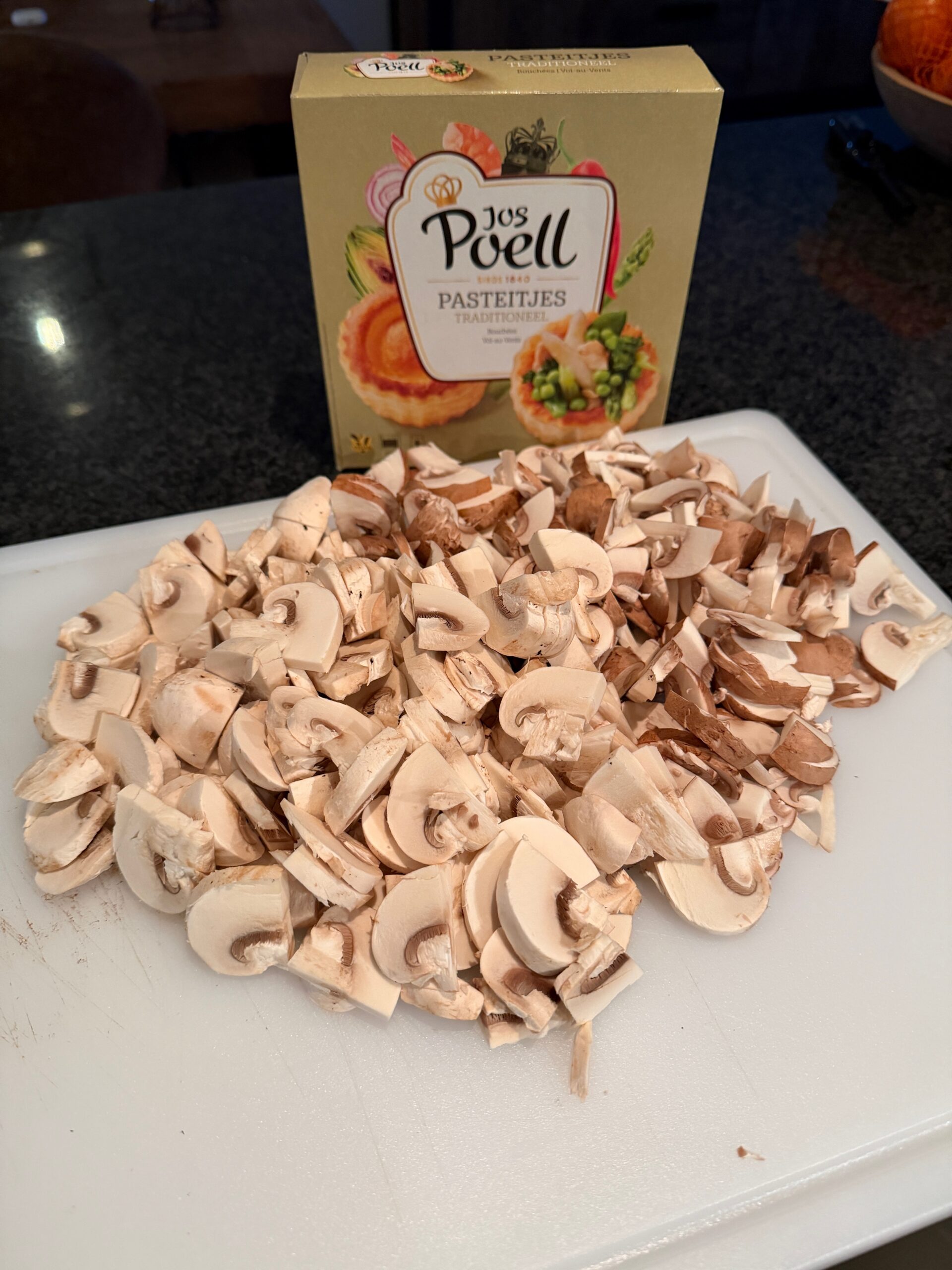 Champignons snijden