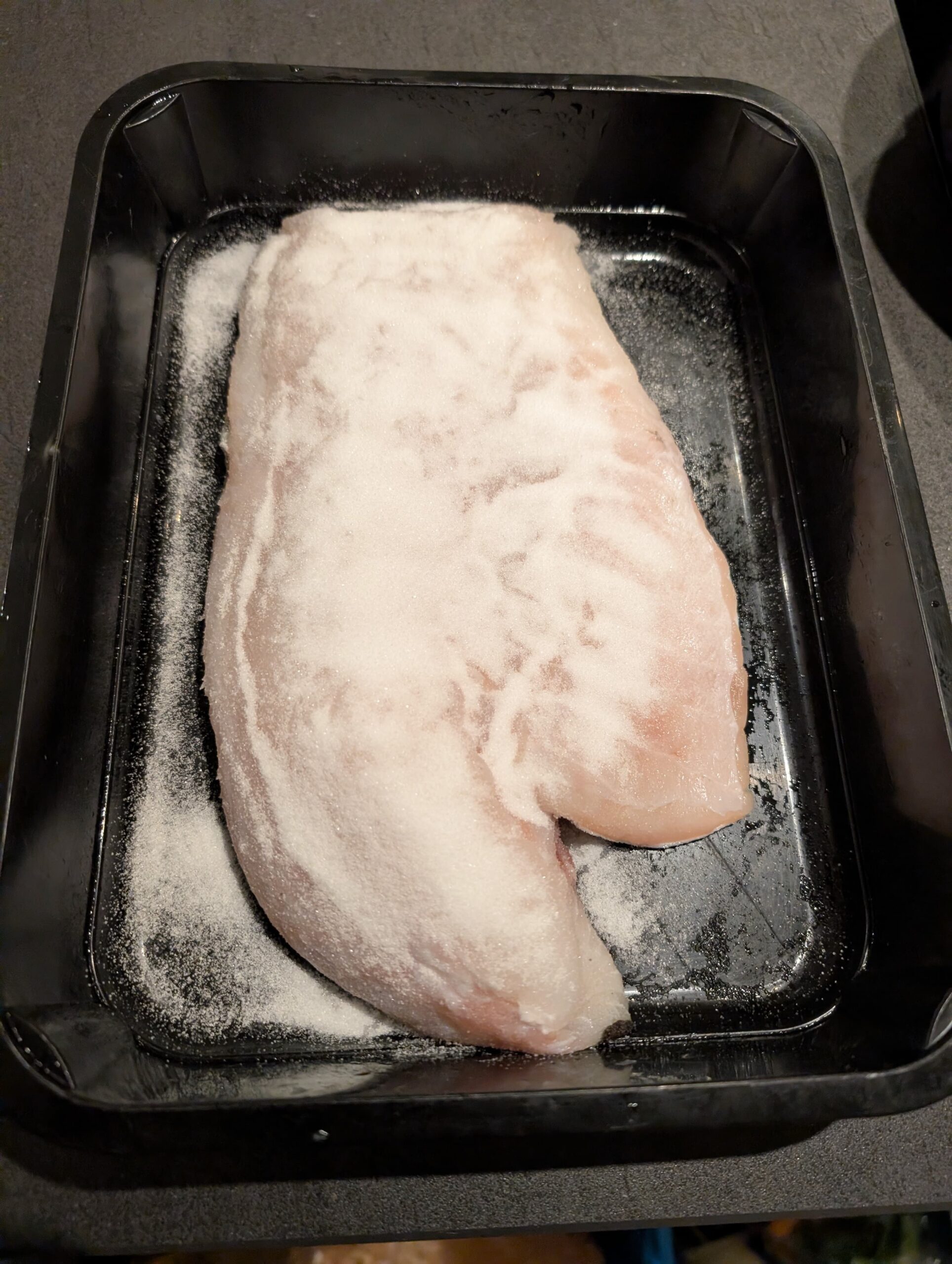 skrei met reuze garnalen en bisque BBQ gerecht